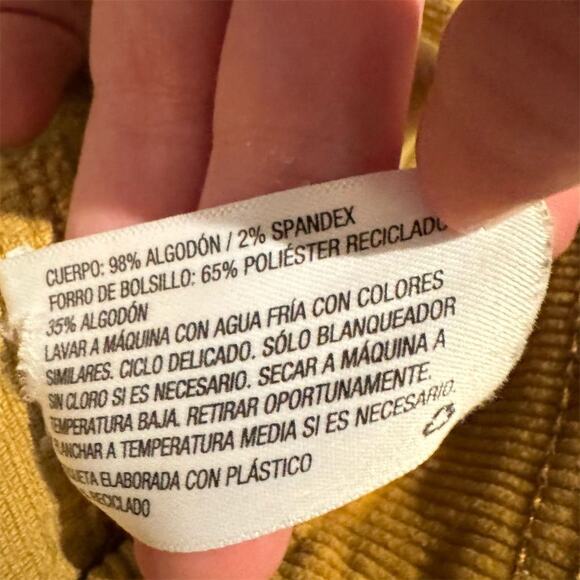 Universal Thread Yellow Corduroy Jacket 4X Chore Coat Pockets Buttons Cottage - Picture 6 of 10